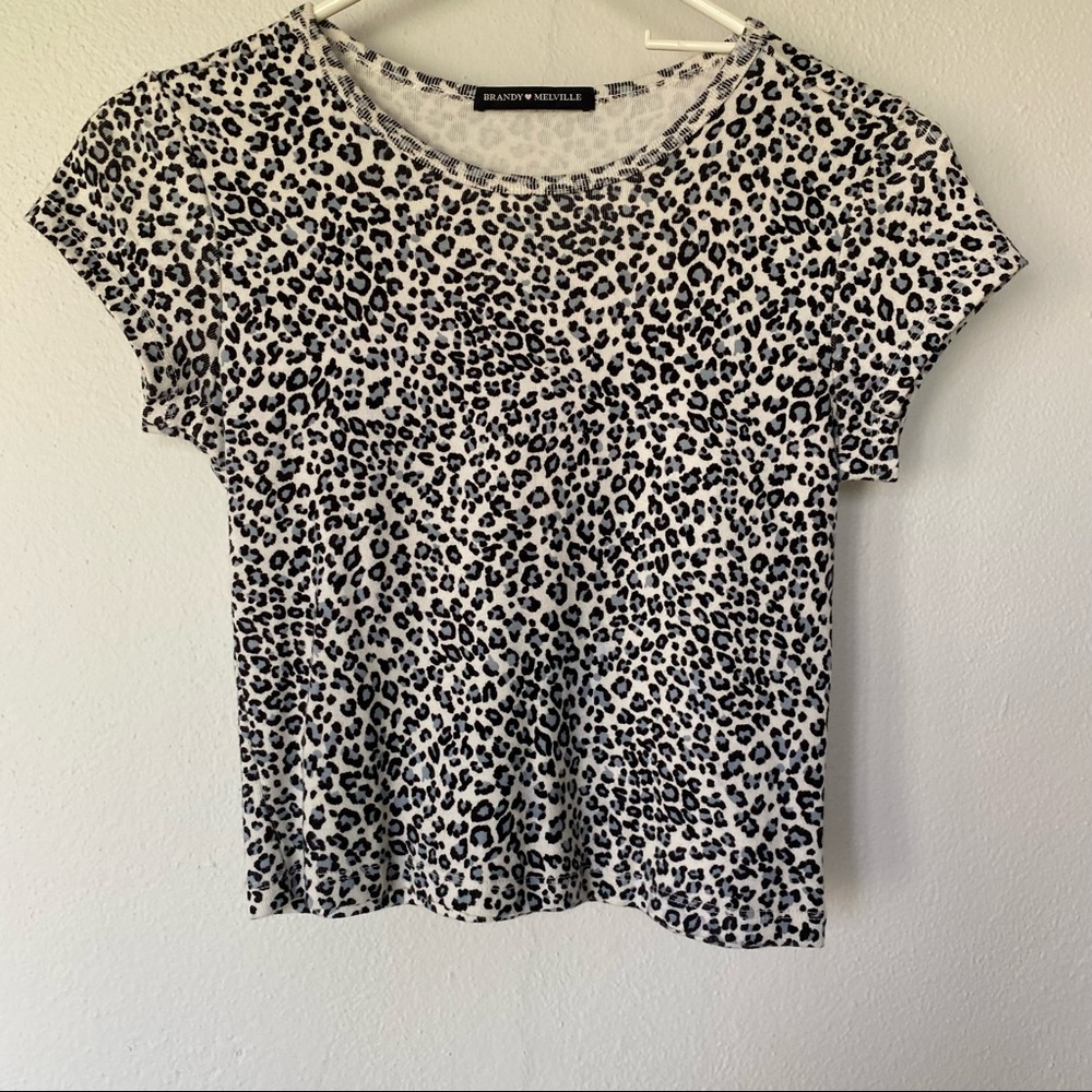 Leopard print crop top